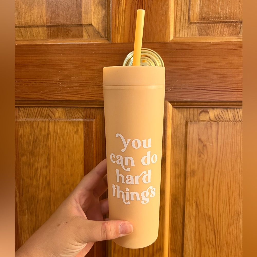 Mental Health Phrase Vinyl Tumbler